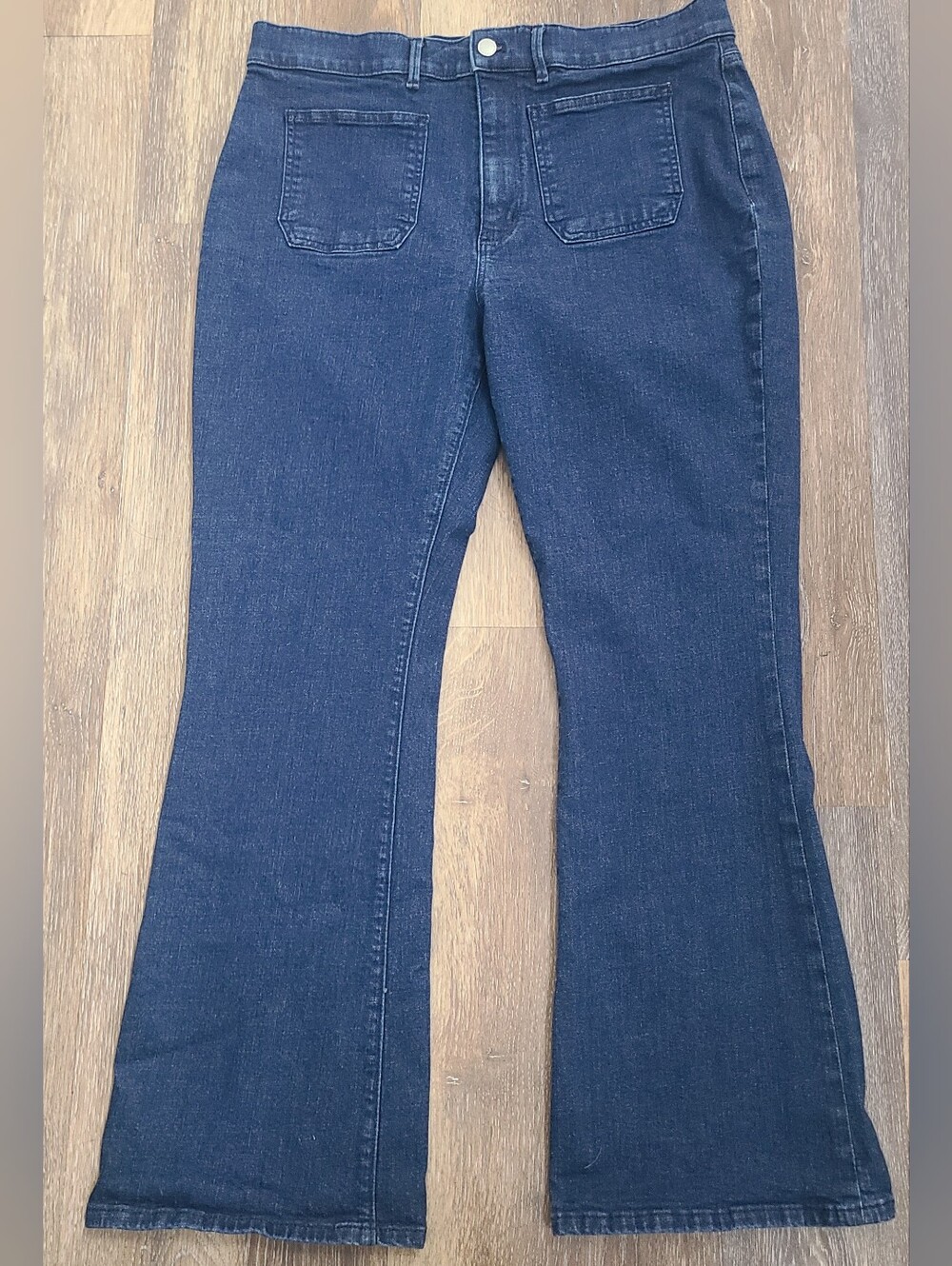 Ann Taylor Loft Flat Front Bootcut Jeans Women's Size 14